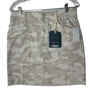 Democracy Camo Birch Tan Cargo Skirt